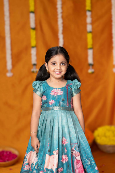 Nikazhya Blue Frock Mini
