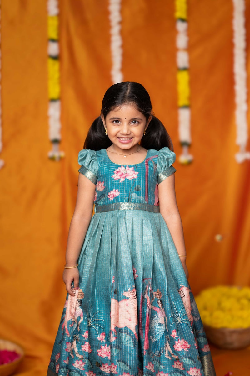 Nikazhya Blue Frock Mini
