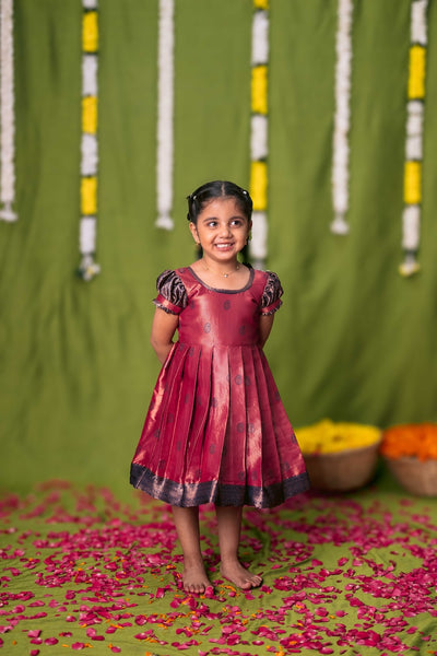 Yamini Deep Peach Frock Mini