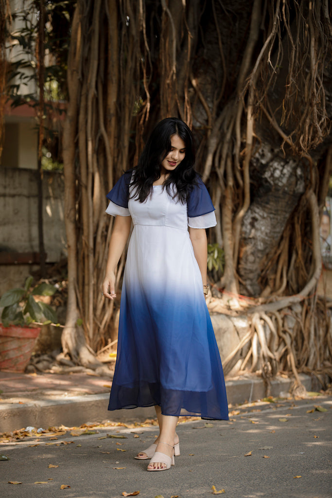 EXP - Gizia - Blue Hue Ombre Dress
