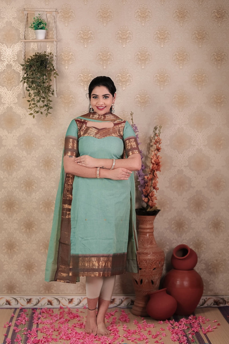 MEERA Sea Blue Kurti