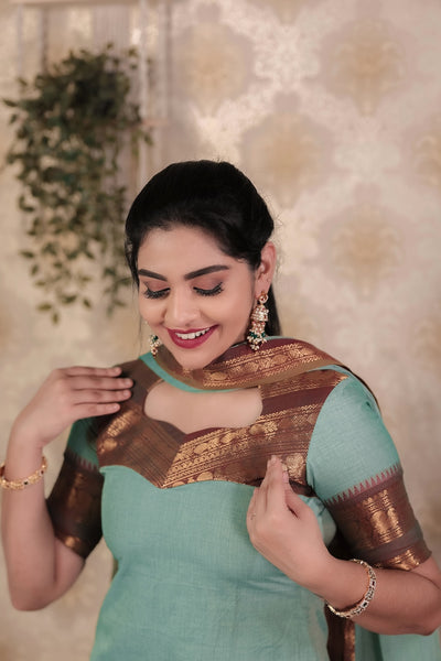 MEERA Sea Blue Kurti