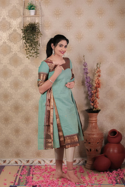 MEERA Sea Blue Kurti