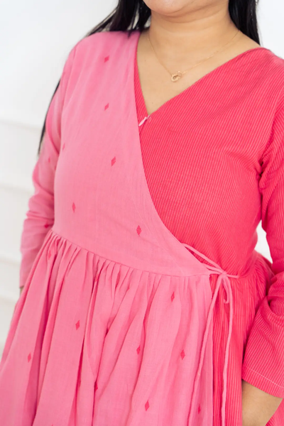 Fuchsia Aura Wrap Feeding Dress