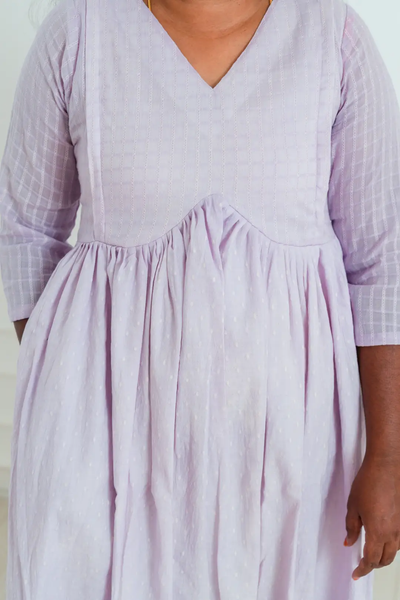 Mystic Lilac Flared Feeding Dress