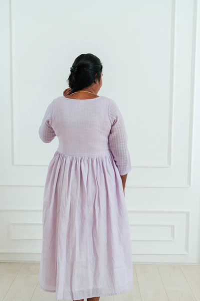 Mystic Lilac Flared Feeding Dress