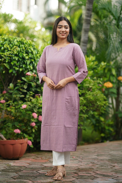 EXP - Handloom lavender kurti