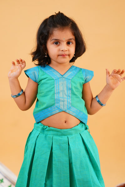 NAINI - TEAL SKIRT SET