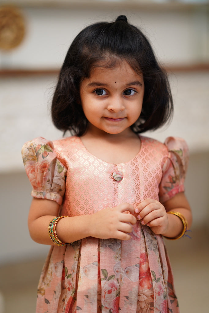 Shiny - Peach Pink Frock