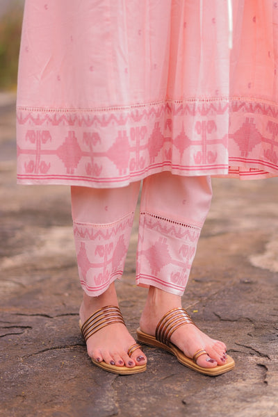 Peach Jamdhani Noor