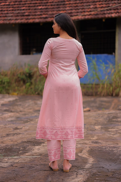 Peach Jamdhani Noor