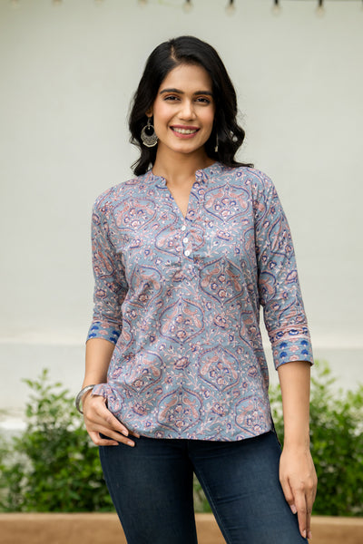 Isha Floral Short Kurta