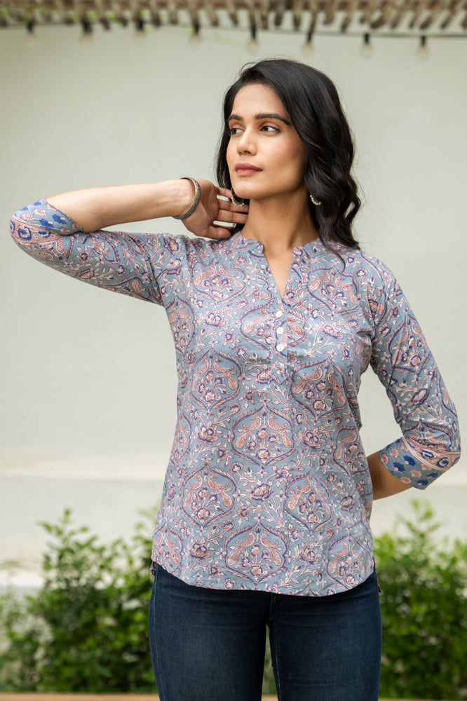 Isha Floral Short Kurta