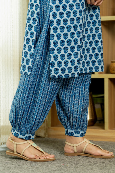 Indigo Buti Kurta Set