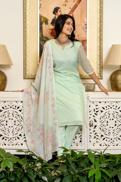 Pari Green Kota Kurta Set