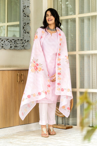 Pari Pink Kota Kurta Set