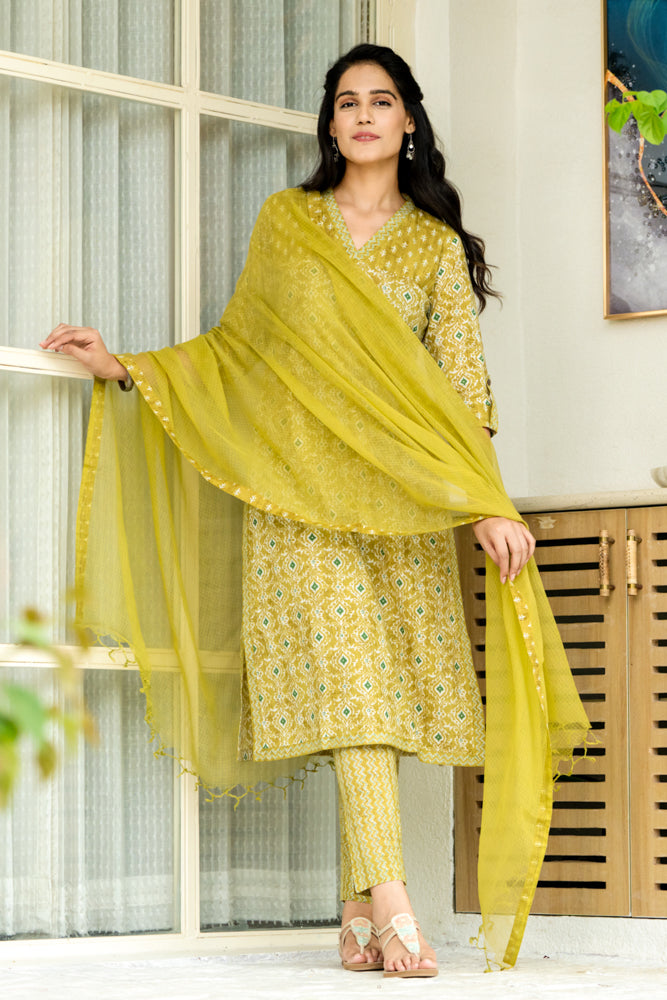 Pastel Green Persian Kurta Set