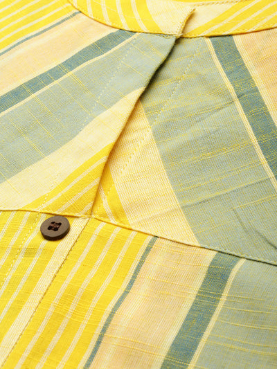 EXP -  Diwas Yellow Stripes Kurta