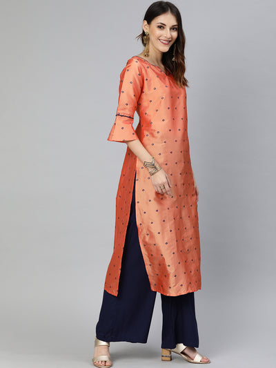 EXP - Naixa Silk Peach Kurta