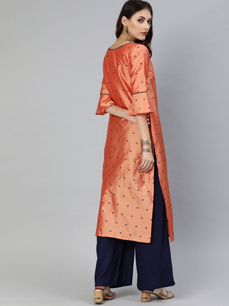 EXP - Naixa Silk Peach Kurta