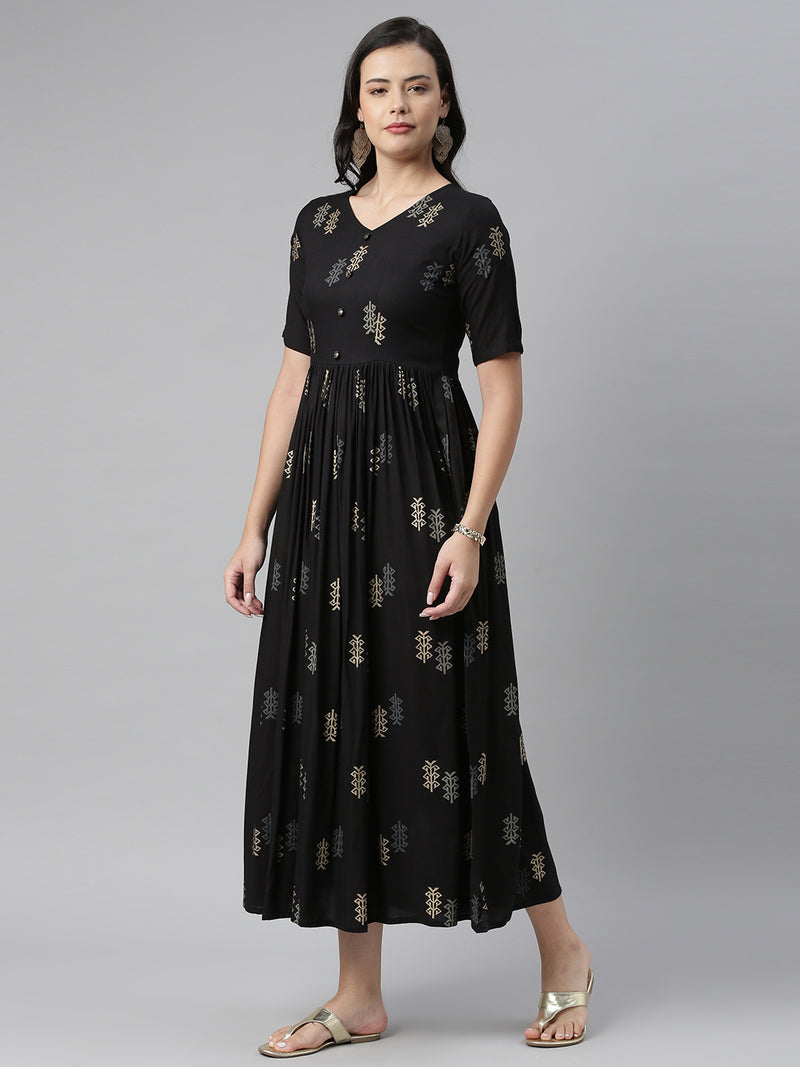 EXP - Fibrza Black Full Dress