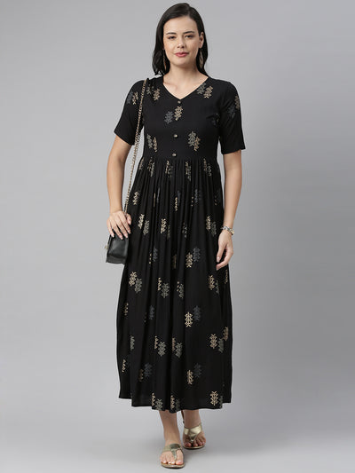 EXP - Fibrza Black Full Dress