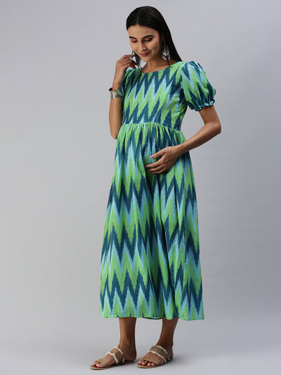 EXP - Janasya Ikat  Nursing  Dress