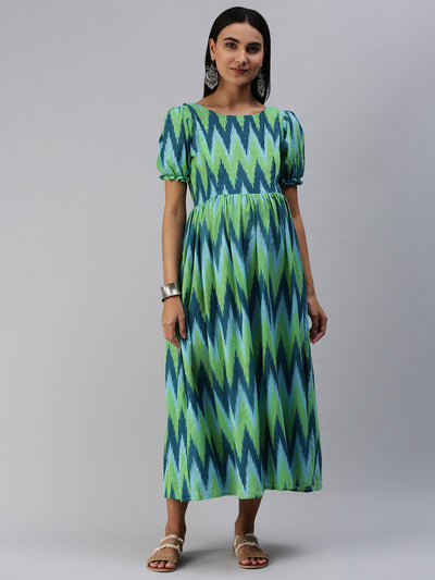 EXP - Janasya Ikat  Nursing  Dress