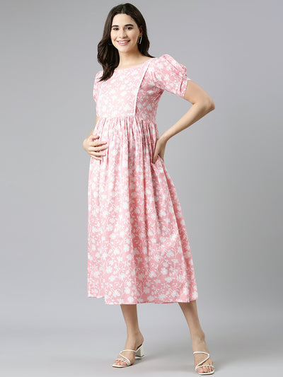 EXP -  Bonny Lass Peach Kantha Nursing dress