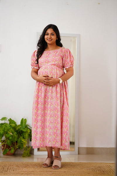 EXP - Avvai Pink maternity dress