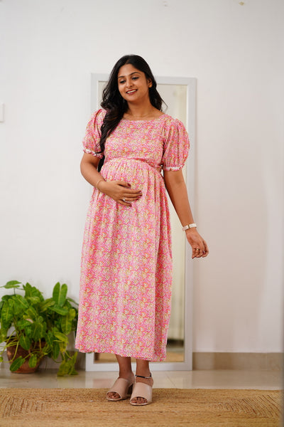 EXP - Avvai Pink maternity dress