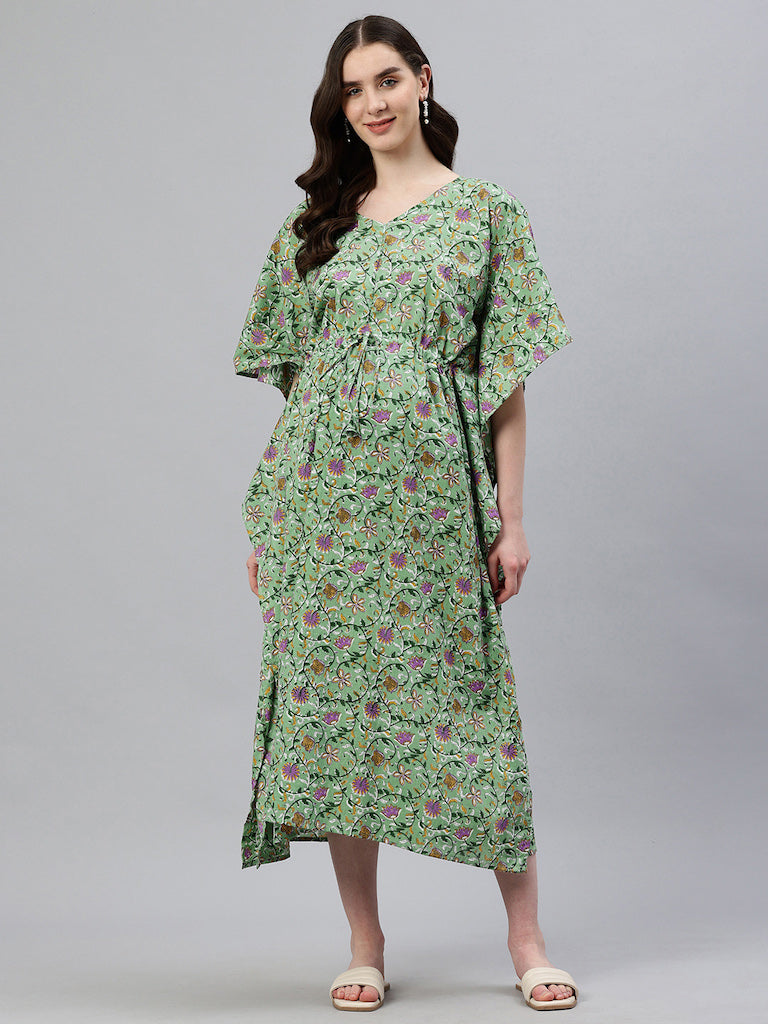 EXP - Shasmi Green Maternity Kaftan