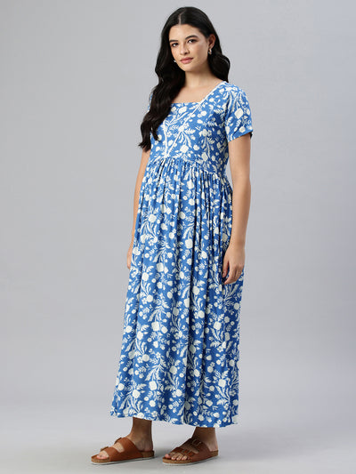 EXP -  Lapis Blue Nursing dress