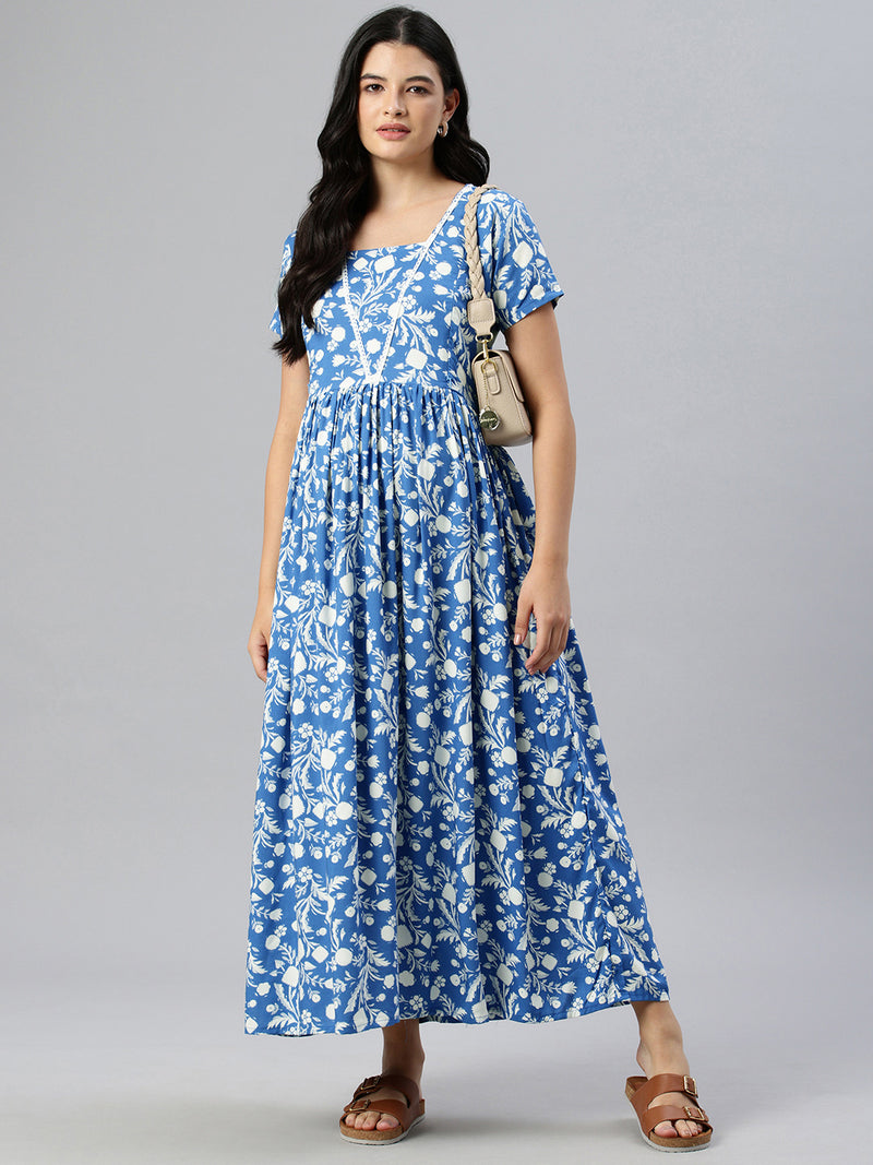 EXP -  Lapis Blue Nursing dress