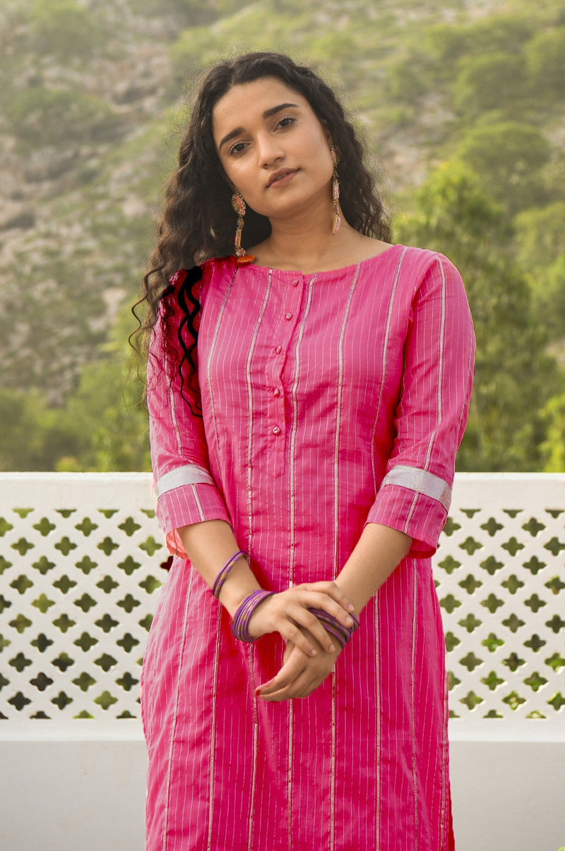 EXP - Swara Pink Kurta Set