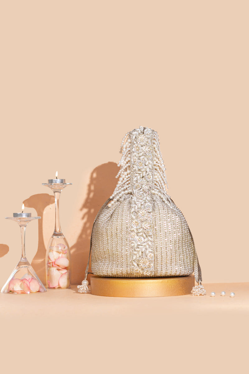 Tara bucket bag - champagne