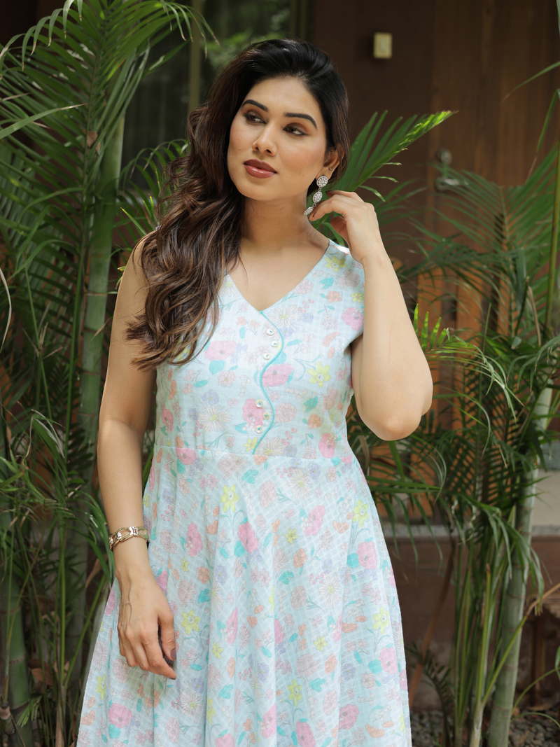 Krisha Floral Cotton Dress
