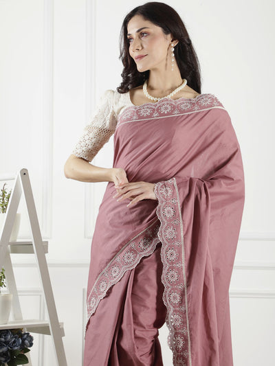 Yamuna lace saree