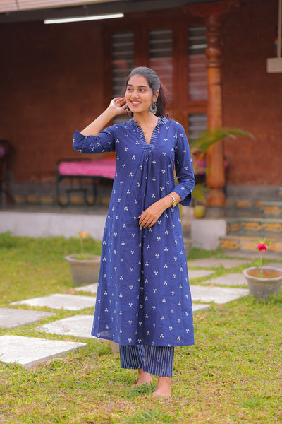 Indigo Lily Handblock Kurta