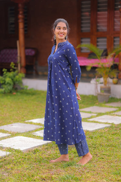 Indigo Lily Handblock Kurta