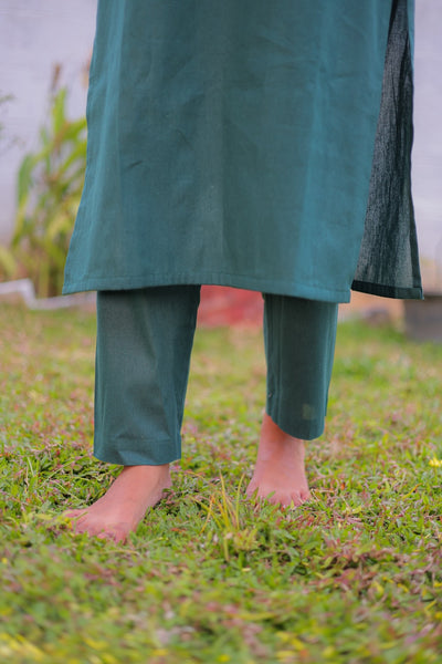 Emerald Vine Embroidered Co-ord Set