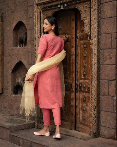 EXP - Anika Pink Kurta set