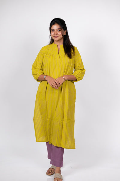 Kiwi Zest Handloom Kurta