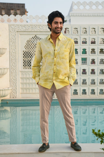 Yellow Tie- Dye Shirt