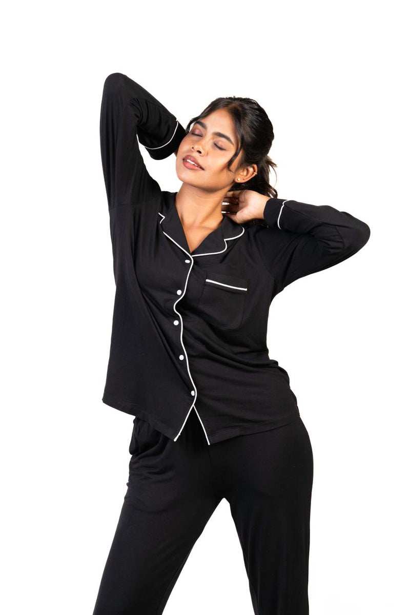 MIDNIGHT BLACK LUXE-PYJAMAS