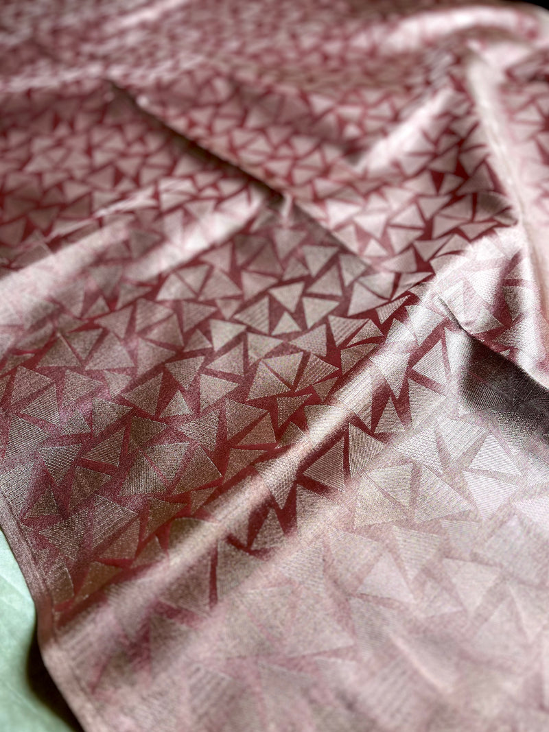 Soft Silk Saree  - Tonys Pink + Silver