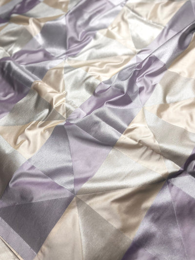 Soft Silk Saree  - Lavender Purple + Moon Mist