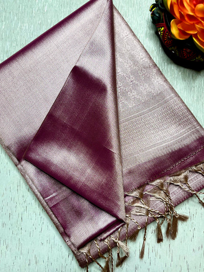 Soft Silk Saree  - Turkish Wine