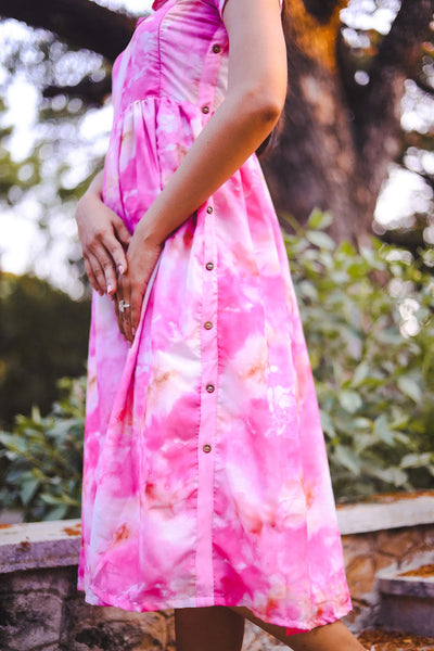 EXP - Pink Lady – A pretty pink Muslin dress(M , L Available)