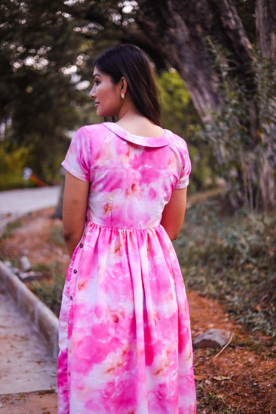 Pink Lady – A pretty pink Muslin dress